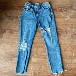 Abercrombie curve love high rise mom jeans